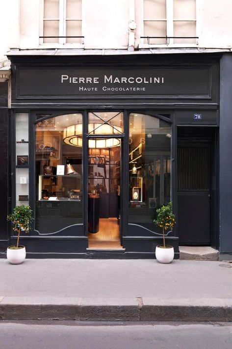 My Favorite Foods to Eat in Paris - The Hungry Traveler Pierre Marcolini Chocolate, Boutique Exterior, France Shopping, Covered Marshmallows, Pierre Marcolini, Eat In Paris, Chocolate Store, Nail Salon Interior Design, Beauty Salon Interior Design