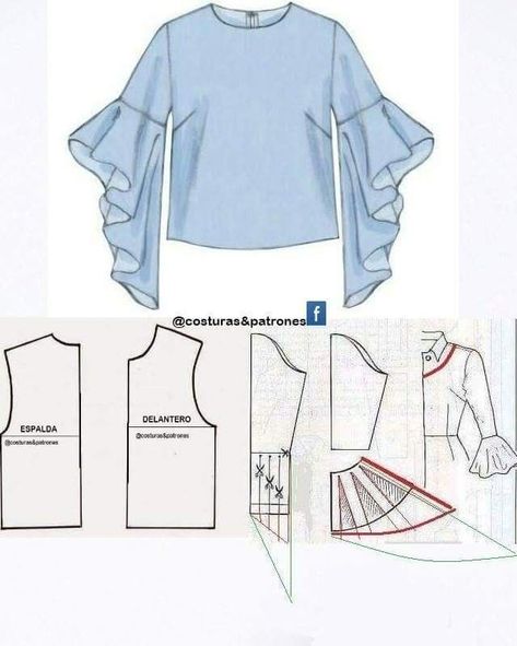 How To Sew Umbrella Dress Easy #dressesmakingsewing 0BA Áo Blu, Projek Menjahit, Umbrella Dress, Sewing Sleeves, Sewing Blouses, Trendy Sewing, Sleeves Designs For Dresses, Blouse Pattern Sewing, Clothes Sewing Patterns