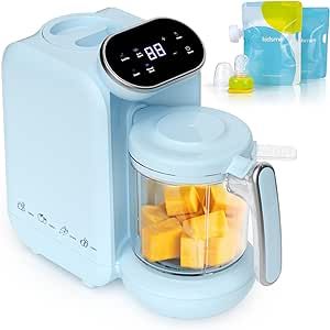 Baby food maker and bottle warmer Baby Food Steamer, Baby Food Maker, Baby Food Processor, Baby Puree, Steamer Recipes, Food Pouch, Blender Bottle, All Fruits, Food Warmer