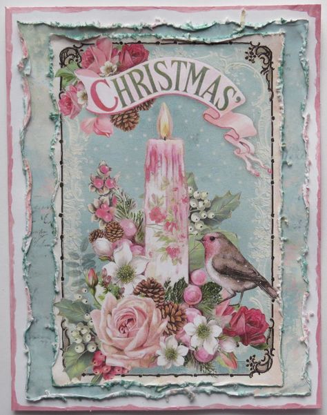 Pink Victorian Christmas, Images Noêl Vintages, Vintage Pink Christmas, Pink Victorian, Christmas Decoupage, Rice Paper Decoupage, Shabby Christmas, Vintage Christmas Images, Shabby Chic Christmas