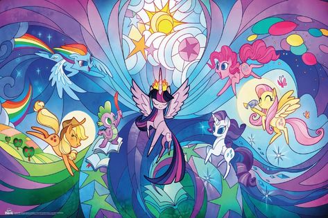 Princesa Twilight e suas amigas criam o próprio vitral delas My Little Pony Poster, My Little Pony Wallpaper, My Lil Pony, Mlp Fan Art, My Little Pony Comic, Mlp Equestria Girls, My Little Pony Characters, My Little Pony Drawing, Mlp Pony