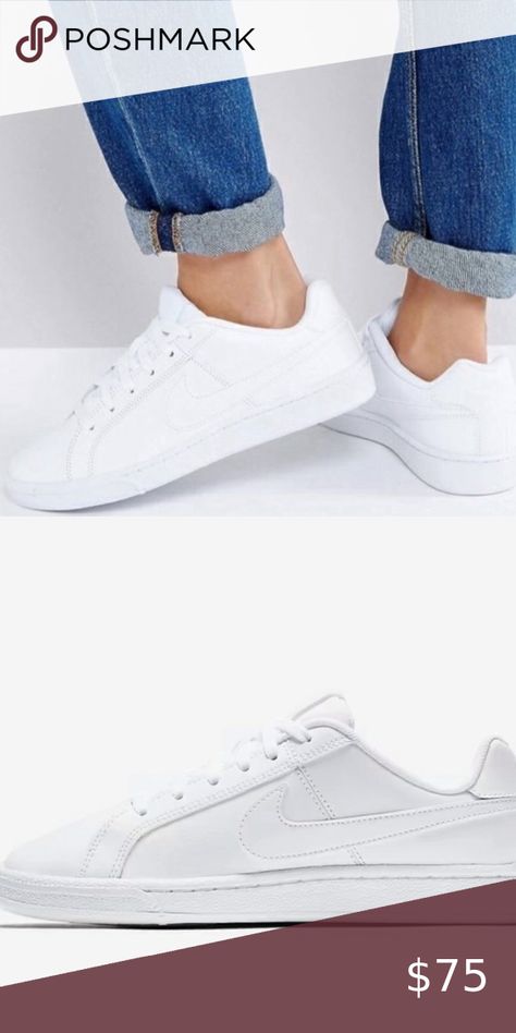 Nike all white women’s shoes court royale nwt Nike Court Royale Outfit Women, Royale Outfit, Nike Court Royale, Box Shoes, Outfit Women, All White, White Sneaker, Nike Shoes, Size 7