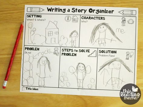 Story Graphic Organizer, Story Writing Ideas, Writing Ideas For Kids, Story Organizer, Creative Writing For Kids, Writing Club, Writing Graphic Organizers, Writing Organization, Write A Story