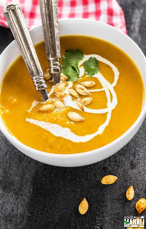 "This Apple Carrot Soup, Flourless Banana Bread, Carrot Pumpkin, Best Apple Recipes, Banana Chia Pudding, Kale Chips Baked, Savory Pumpkin, Healthy Vitamins, Vegetable Soup Healthy