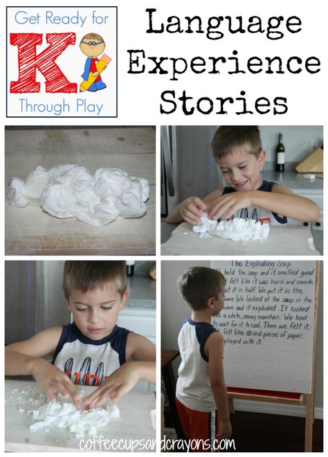 Language Experience Stories: Get Ready for K Through PLAY! Language Experience Approach, Soap Experiment, Kindergarten Readiness Activities, Acts Of Kindness For Kids, Kindness For Kids, Ivory Soap, Preschool Language, Kindergarten Readiness, Preschool Literacy