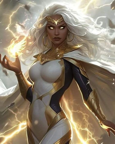 Storm Tattoos, Storm Superhero, Female Black Panther, Weather Witch, Storm Aesthetic, Dope Artwork, Storm Xmen, Costume Concepts, Xman Marvel