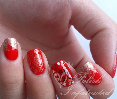 Chinese new year - Year of the Snake! Chinese New Year Nail, New Year Nail, Bella Nails, Elegant Nail, Elegant Nail Art, Sassy Nails, Valentine Nails, Year Of The Snake, Nail Beauty