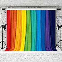 Kate 7x5ft Colorful Rainbow Photography Backdrop Seven Colors Backgrounds Cotton Collapsible for Children Photo Studio Prop Rainbow Photo Backdrop, Rainbow Color Background, Rainbow Backdrop, Faux Panels, Rainbow Photography, Flat Background, Rainbow Photo, Neon Backgrounds, Wood Backdrop