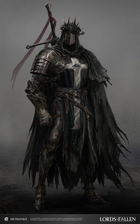 Buff Wizard, Fantasy Armor Art, Knight Character Art, Rpg Warrior, Dark Crusader, Black Paladin, Gothic Warrior, Dark Paladin, Fantasy Knight