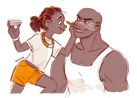 Father Daughter Poses, Father Art, Sci Fi Landscape, Overwatch Memes, Human Anatomy Art, Father And Daughter, Call Art, Black Characters, Drawing Practice