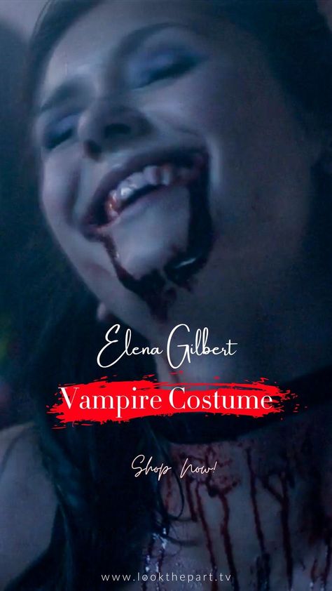 The Vampire Diaries - Elena Gilbert Halloween Costume - Season 4 - TVD Vampire Diaries Halloween Costume, Tvd Inspired Outfits, Vampire Diaries Halloween, Elena Gilbert Outfit, Frat Party, Vampire Halloween Costume, Frat Parties, Spooky Szn, Vampire Costume