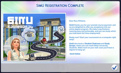 SimU Online Degrees (Discover University Req.) | midnitetech Sims 4 Discover University Dorms, Sims 4 University Mod, Ts4 University, Sims 4 University Cc, Sims 4 University, Sim4 Mods, Sims4 Mod, Sims 4 Jobs, Los Sims 4 Mods