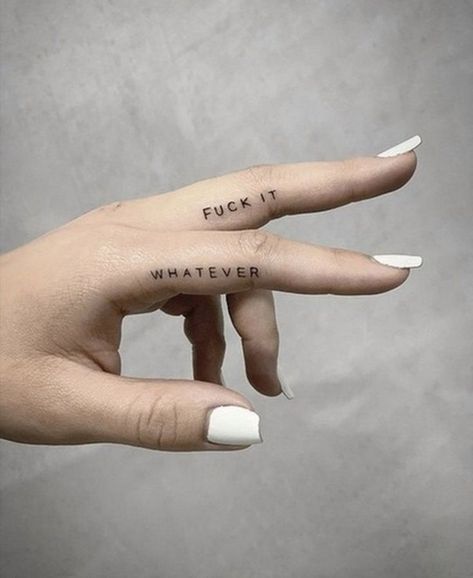 Word Tattoos On Hand, Side Finger Tattoos, Finger Tattoos Words, Middle Finger Tattoos, Peace Tattoos, Phrase Tattoos, Finger Tats, Small Tats, Henna Tattoo Designs Hand