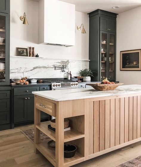 Kaytee Design Co on Instagram: “Have a happy weekend everyone ! My goal is to get the rest of my Christmas shopping done before Monday. I would love to know what home…” Timeless Kitchen Design, Wood Floor Kitchen, Timeless Kitchen, Light Wood Floors, Green Cabinets, Contemporary House Design, Kitchen Trends, Green Kitchen, Favorite Kitchen