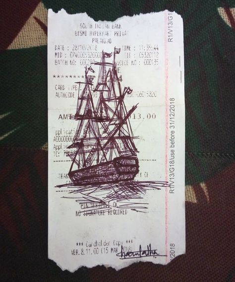 #ladypiccasso 😇 #inspiredwork Receipt Art Ideas, Receipt Art, Meaningful Poems, Bts Eyes, Bar Card, Sketch Note, Sketch Notes, Drawing Inspo, Book Art Drawings