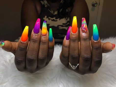 Pride Nails Designs, Pride Nail Art, Pride Nail, Pride Nails, Sweet Nails, Mauve Nails, Nail Goals, New Nail Designs, Nail Candy