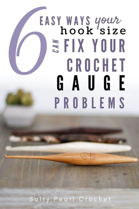 The crochet hook size you choose can really affect how your finished crochet project comes out. Click here for help understanding gauge in crochet, and a list of handy crochet gauge tips for how to fix crochet gauge problems so your projects always come out as beautiful as you envision them. Pearl Crochet, Crochet Gauge, Crochet Classes, Crochet Knit Stitches, Crochet Tips, Complicated Relationship, Your Crochet, Crochet Stitches Tutorial, Crochet Stitches Patterns