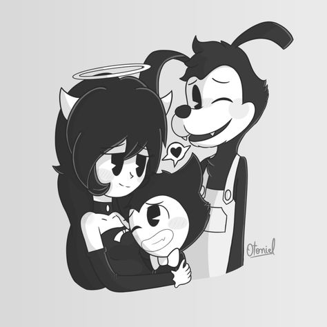 |BATIM|: The angel, the devil... and... 'THAT' by Miaumy on @DeviantArt Bendy Art, Ur Amazing, Boris The Wolf, Ink Demon, Epic Mickey, Alice Angel, Horror Games, Felix The Cats, Ink Machine