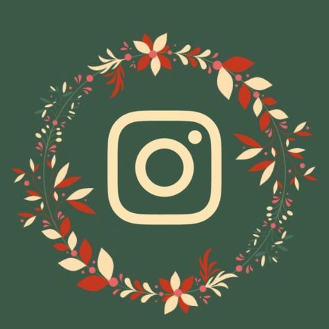 Christmas Instagram App Icon, Christmas Instagram Icon, Christmas Instagram, Christmas Apps, Snapchat Icon, App Background, Instagram Icon, Apple Icon, Holiday Icon