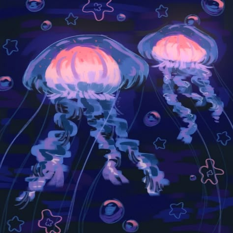 Jellyfish Pictures, Jellyfish Art, Mia 3, Ocean Creatures, Sketchbook Art Inspiration, Cute Wallpaper Backgrounds, Funky Art, Art Inspiration Drawing, Scenery Wallpaper