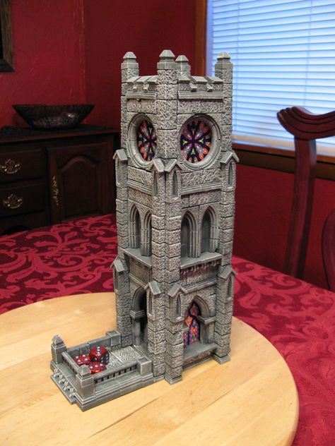 Dice Tower | Flickr - Photo Sharing! Dnd Diy, Diy Dice, Hirst Arts, Dnd Crafts, Game Terrain, Dragon Dies, 3d Printing Diy, Dice Tower, Dungeons And Dragons Dice