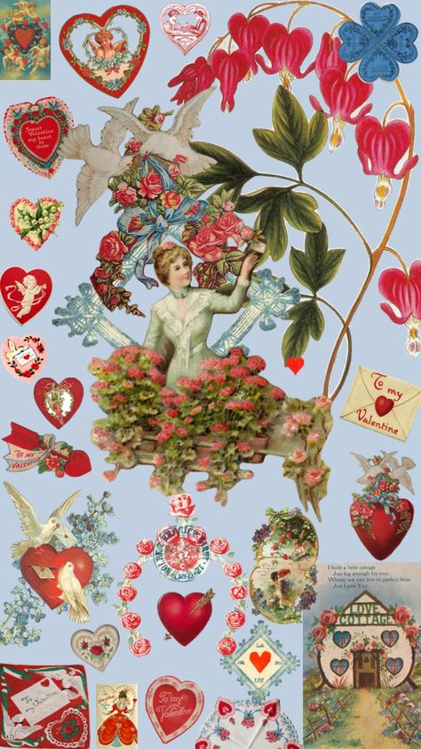 vintage valentines ♥️ #coquette #valentines #vintage #collageart #aesthetic #february #red #pink #heart #love #mood Vintage Valentine’s Day Aesthetic, Aesthetic February, Coquette Valentines, Valentines Aesthetic, Valentines Vintage, Valentines Coquette, Vintage Valentines Day, Love Mood, Lovecore Aesthetic