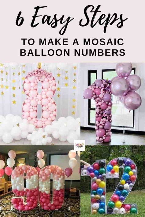 Make your own Mosaic Balloon Number for your next get together. Check out the 6 easy steps on how to make a mosaic balloon number sculpture. Double Chocolate Chip Cookie Recipe, Double Chocolate Chip Cookie, Mosaic Balloon, 60 Balloons, Diy Balloon Decorations, Chocolate Chip Cookie Recipe, Birthday Balloon Decorations, Diy Birthday Decorations, Chip Cookie Recipe