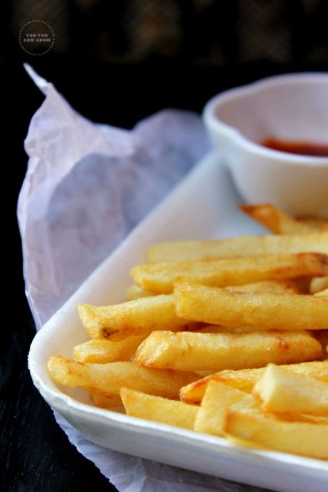 French Fries Recipe | Homemade French Fries | Potato Fries | Finger Chips | Hot Chips | Crispy Potato Fry French Fries Recipe Homemade, Fries Recipe Homemade, Finger Chips, Fries Homemade, Hot Chips, Potato Fry, Fried Chips, Crispy Fries, French Fries Recipe