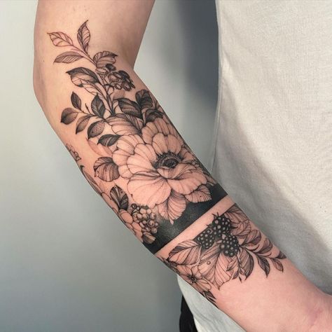 Flower Tattoo, Band, Tattoos, Flowers, Floral