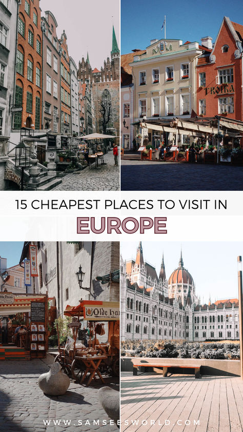 Cheapest Countries to Visit in Europe Cheap European Vacations, Must See European Destinations, Best Countries To Visit In Europe, Cheapest Places To Travel In Europe, Best Places To Go In Europe, Cheap Europe Travel, 2 Week European Travel Itinerary, Places To Go In Europe, Cheapest Countries To Visit