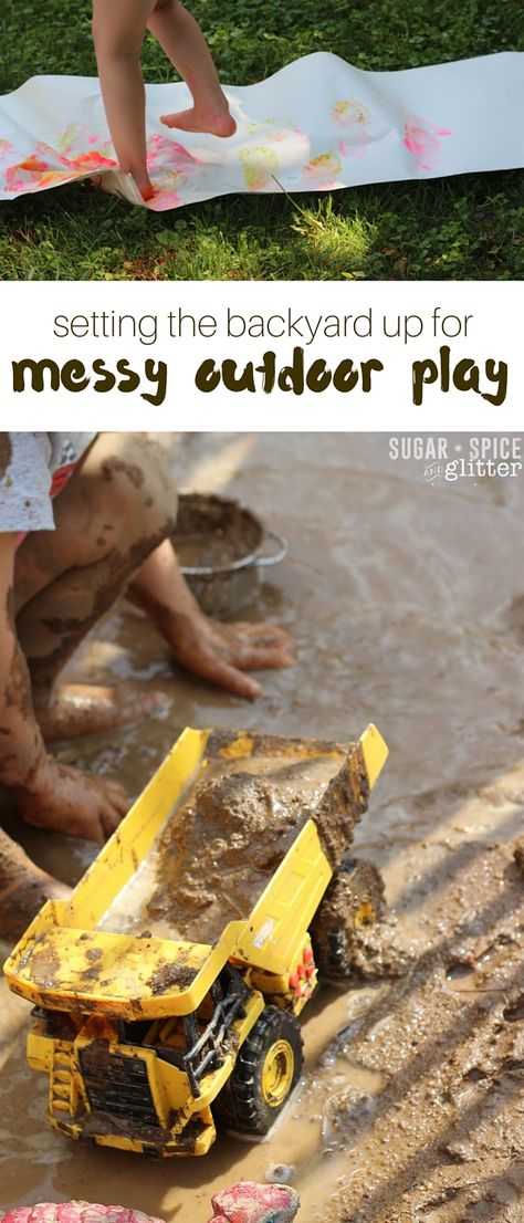 Setting the Backyard up for Messy Play in spring and summer Magical Playground, Messy Games, Games Outside, Play Grounds, Cat Playground Outdoor, Kids Play Spaces, Outdoor Play Spaces, Toddler Outdoor, Play Garden