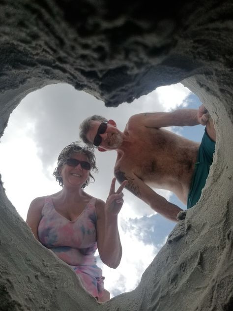 Heart in sand Hole In Sand Photo, Heart In Sand, Group Pics, Friend Group, Paddle Boarding, Summer 2024, Beach Pictures, Heart Shapes, Photography