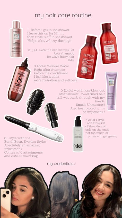 Hair routine for frizzy hair Hair Routine For Frizzy Hair, Frizzy Hair Routine, Longer Hair Growth, No One Asked, Best Shampoos, Hair Routine, Frizzy Hair, Hair Routines, Hair Care Routine