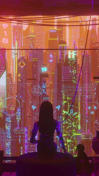 Set as Wallpaper #cyberpunk #wallpaper 90s Cyberpunk, Neon Cyberpunk Aesthetic, Wallpaper For Room, Cyberpunk Wallpaper, Neon Cyberpunk, Science Fiction Artwork, Scifi Fantasy Art, Live Screen Wallpaper, As Wallpaper