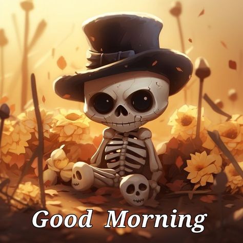 Halloween Morning Quotes, Good Morning Halloween Images, Spooky Good Morning, Good Morning Halloween, Halloween Good Morning, Happy Halloween Quotes, Cartoon Grandma, Good Morning Animals, Good Morning Monday Images