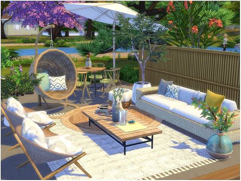 Sims 4 Outdoor Dining, Sims 4 Cc Porch Furniture, Sims4 Cc Outdoor Furniture, Sims 4 Cc Patio Set, Sims 4 Outdoor Cc Gardens, Ts4 Cc Outdoor Furniture, Sims 4 Cc Outdoor Furniture Patreon, Sims 4 Beach Decor, Sims 4 Cc Garden Decor