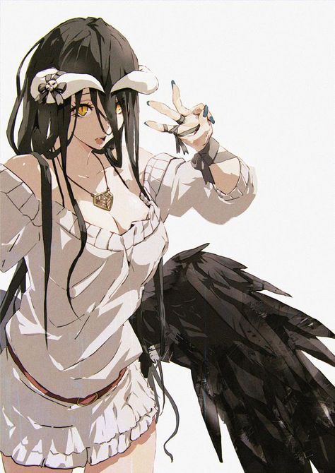 Twitter: so-bin ‏@soubin Overlord Albedo Overlord, 영감을 주는 캐릭터, Light Novel, An Anime, Manga Girl, Anime Style, Anime Character, Manga Art, Amazing Art