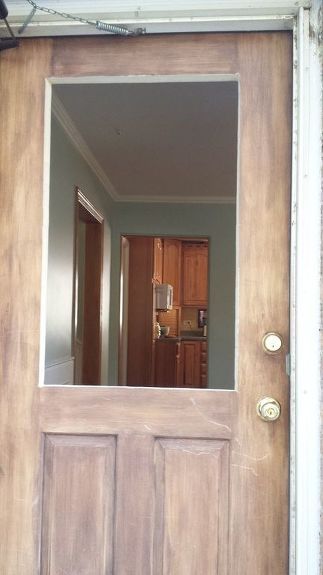 Diy Wood And Glass Door, Diy Door With Glass Insert, Diy Glass Door, Front Door Transformation, Front Door Glass Insert, Diy Doors, Front Door Diy, Door Glass Inserts, Front Door Makeover