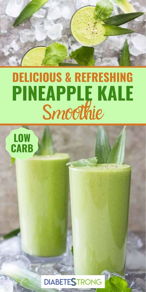 Pineapple Kale Smoothie, Sugar Free Smoothies, Kale Smoothie Recipes, Greek Yogurt Smoothie, Veggie Smoothies, Lemon Health Benefits, Baking Soda Beauty Uses, Kale Smoothie, Lemon Benefits