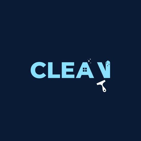 Cleaning Service Branding, Cleaning Logo Design Ideas, Window Cleaning Logo, Cleaning Logo Business, Logo Design Challenge, Cleaning Logos, Car Wash Logo, Service Branding, Cleaning Service Logo