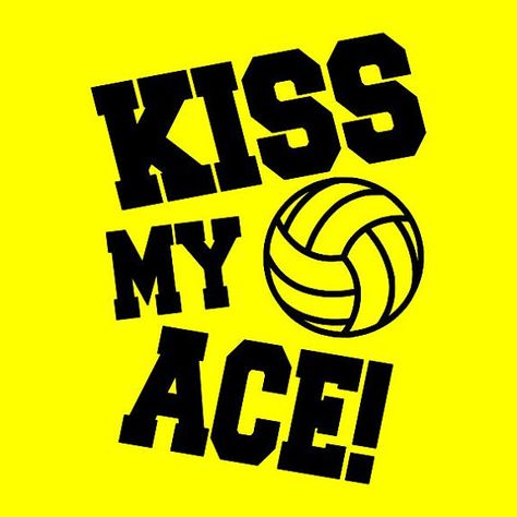 KISS MY ACE Volleyball shirt with graphic by StarkiesTees on Etsy Funny Volleyball Quotes, Dig Volleyball, Volleyball Clothing, Volleyball Quotes Funny, Volleyball Silhouette, Volleyball Cheers, Senior Night Posters, Funny Volleyball, Volleyball Humor