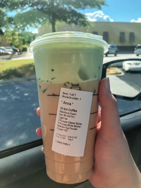 Matcha Foam Starbucks, Matcha Coffee Starbucks, Ice Matcha Latte Starbucks, Matcha Cold Foam Starbucks, Iced Matcha Latte Recipe Starbucks, Starbucks Iced Latte Order, Best Matcha Drink From Starbucks, Iced Matcha Latte Starbucks Order, Cold Foam Drinks