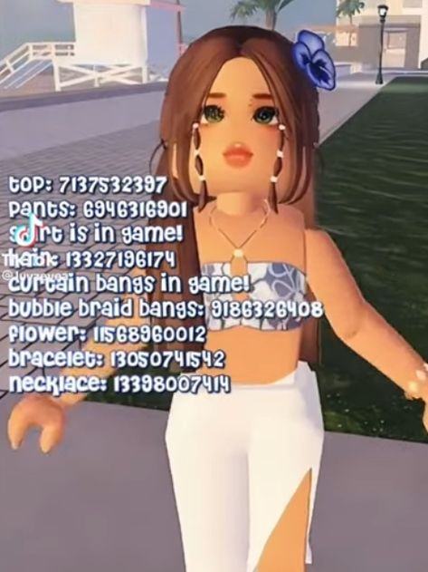 Berry Avenue Bubble Braid Codes, Berry Avenue Codes Santorini, Mermaid Codes Berry Ave, Berry Ave Beach Outfit Codes, Beach Codes Berry Ave, Summer Berry Avenue Codes, Roblox Beach Outfit Codes, Preppy Decal, Code Clothing