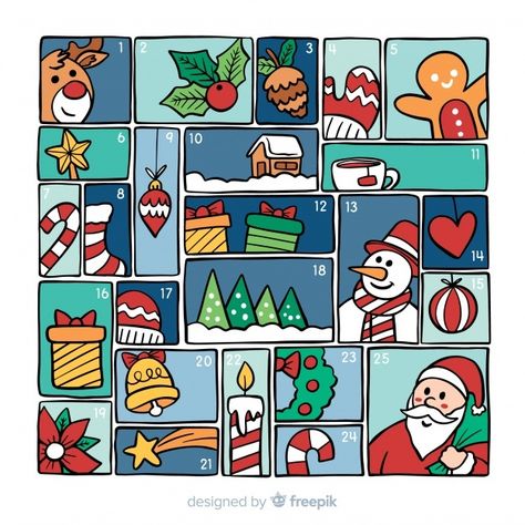 Colorful advent calendar Free Vector | Free Vector #Freepik #freevector #christmas #christmas-tree #calendar #christmas-card Coquette Advent Calendar, Advent Calenders Diy Ideas, Holiday Calendar Ideas, Christmas Calendar Ideas, Advent Calendar Gift Ideas, Advent Calendar Ideas Diy, Xmas Cards Design, Cool Advent Calendars, Homemade Advent Calendars