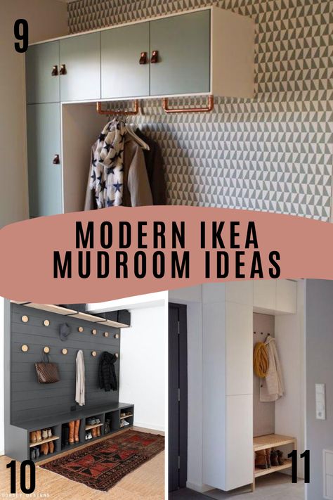 Ikea Mud Room, Ikea Mudroom, Pantry Closet Design, Small Mudroom Ideas, Functional Mudroom, Wall Mudroom, Ikea Entryway, Mudroom Remodel, Billy Ikea