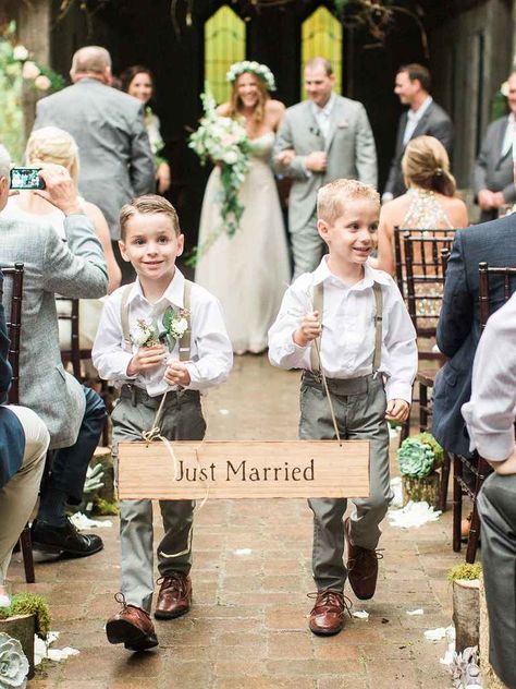 12 Adorable Ring Bearer Signs  | TheKnot.com Wedding Signs For Ring Bearer, Ring Bearer Signs, Ring Bearer Flower Girl, Bearer Outfit, Ring Bearer Outfit, Cute Wedding Ideas, Engagement Ring Set, Nature Wedding, Ring Bearer