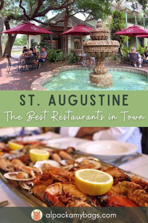 17 Best Restaurants in St Augustine Beach Vacations In The Us, St Augustine Florida Restaurants, St Augustine Restaurants, East Coast Beach, Florida Vacation Spots, Puerto Rico Vacation, Travel Florida, Florida Travel Guide, Vacations In The Us