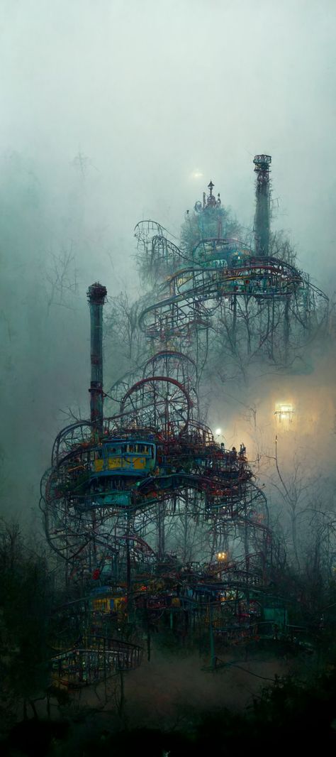 Urban Decay Photography, Haunted Circus, Abandoned Theme Parks, Abandoned Amusement Park, Dark Circus, Theme Parks Rides, Beautiful Ruins, Abandoned Amusement Parks, Amusement Park Rides