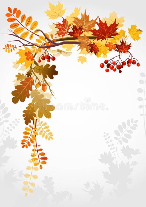 Autumn frame. With space for text #Sponsored , #AD, #AD, #Autumn, #space, #text, #frame Fall Leaf Tattoo, Fall Leaves Tattoo, Fall Leaf Template, Leaf Tattoo, Fall Drawings, Autumn Leaves Art, Leaf Drawing, Fall Printables, Fall Watercolor