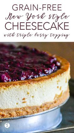 New York Style Cheesecake, Grain Free Desserts, No Carb Recipes, Food Stamps, Cake Easy, Grain Free Recipes, Low Carb Recipes Dessert, Paleo Dessert, New York Style